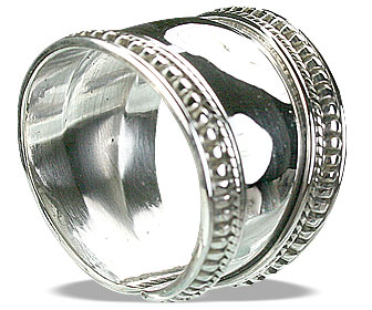 Design 14883: white silver adjustable rings