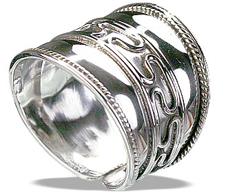 Design 14886: white silver adjustable rings