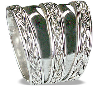 Design 14892: white silver adjustable rings