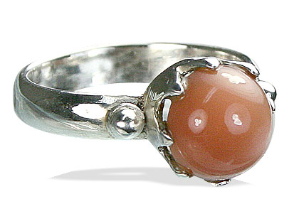 Design 14905: pink moonstone contemporary rings