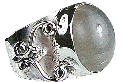 Design 14908: gray moonstone rings