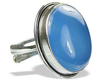 Design 15341: blue chalcedony adjustable rings