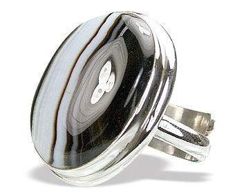 Design 15353: black,white onyx adjustable rings
