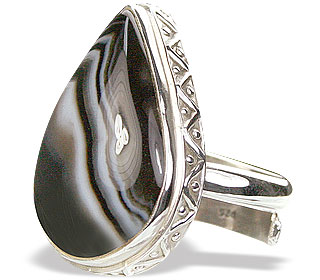 Design 15400: black onyx adjustable rings