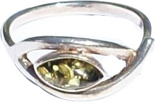 Design 15798: green amber religious rings