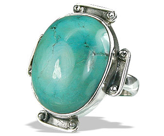 Design 15942: green turquoise classic rings