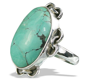 Design 15943: green turquoise cocktail rings