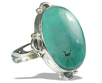 Design 15947: green turquoise cocktail rings