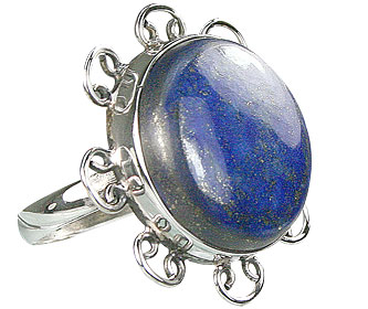 Design 15958: blue lapis lazuli contemporary rings