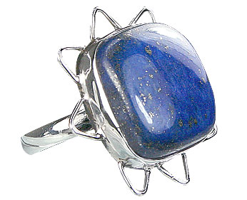 Design 15964: blue lapis lazuli contemporary rings