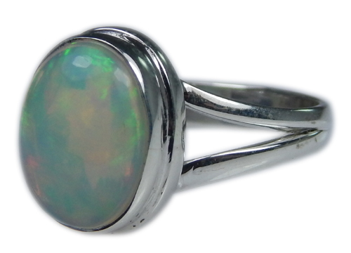 Design 21321: multi-color opal rings