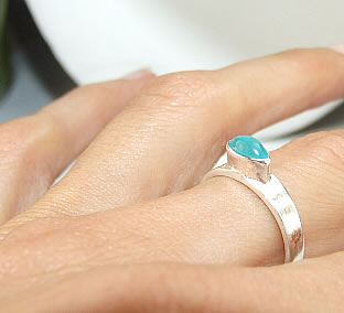 Design 6824: blue turquoise american-southwest rings