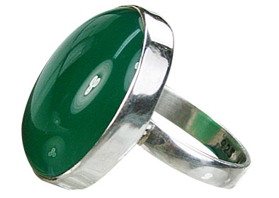 Design 7210: green onyx rings