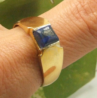 Design 7234: blue lapis lazuli rings