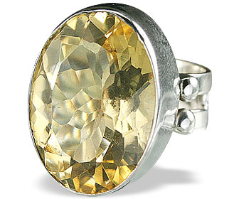 Design 8150: yellow lemon quartz rings