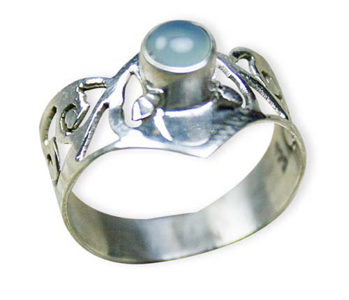 Design 8307: Blue onyx rings
