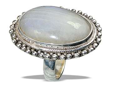 Design 8321: white moonstone rings