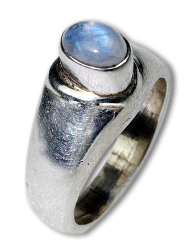 Design 8445: white moonstone rings