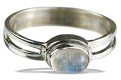 Design 8447: white moonstone staff-picks rings