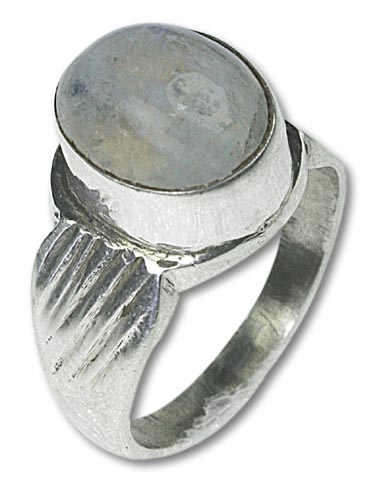 Design 8451: white moonstone rings