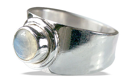 Design 8452: white moonstone rings
