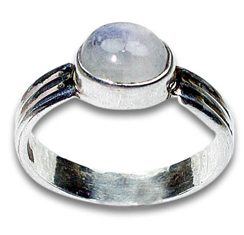 Design 8457: white moonstone rings