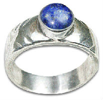 Design 8514: blue lapis lazuli rings