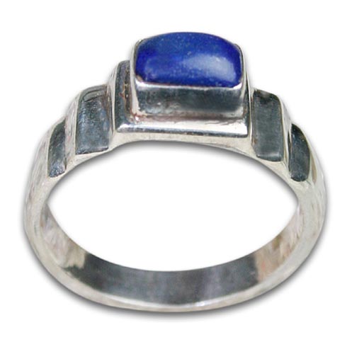 Design 8519: Blue lapis lazuli rings