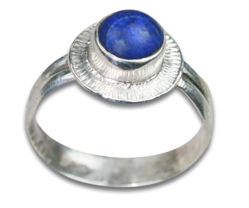 Design 8524: blue lapis lazuli rings