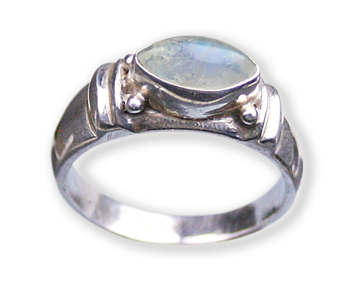 Design 8527: white moonstone rings