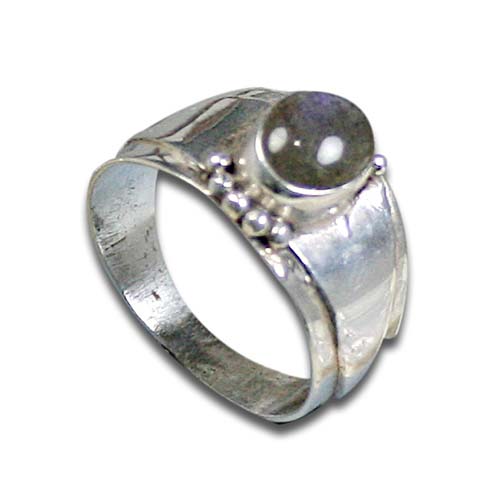 Design 8546: Green labradorite rings