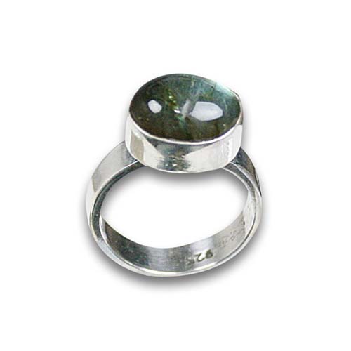 Design 8549: green labradorite rings