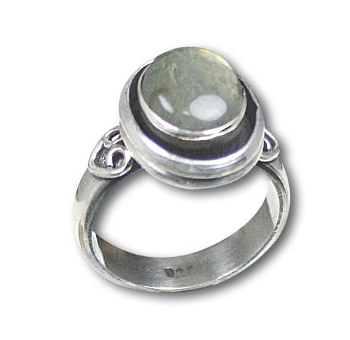 Design 8551: green,gray labradorite rings