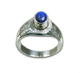 Design 8554: blue lapis lazuli rings