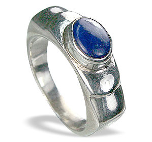 Design 8556: blue lapis lazuli rings