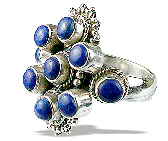 Design 8575: blue lapis lazuli american-southwest rings