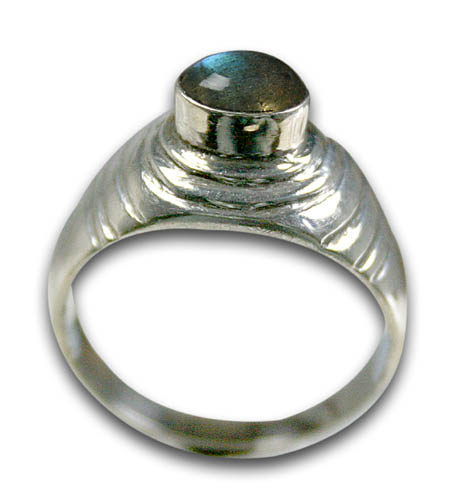 Design 8583: green labradorite rings