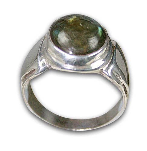 Design 8585: Green labradorite rings