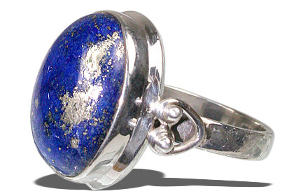 Design 8619: blue lapis lazuli mens rings