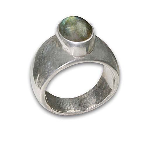 Design 8625: green labradorite rings