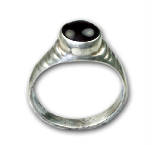 Design 8630: black onyx rings