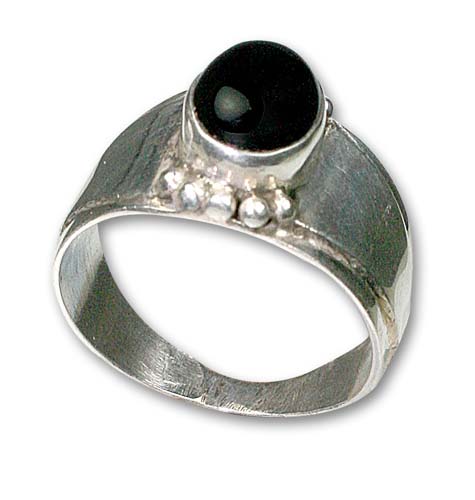 Design 8635: black onyx rings