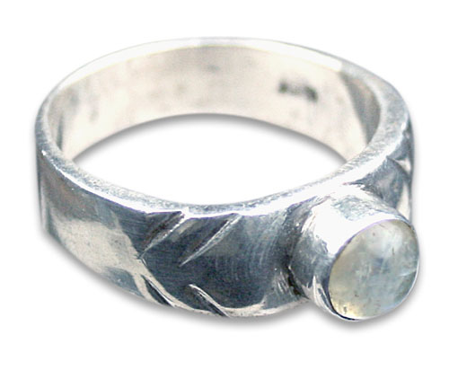 Design 8636: white moonstone rings