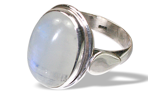Design 8642: white moonstone rings