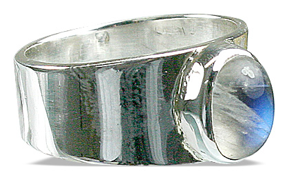 Design 8655: white moonstone rings