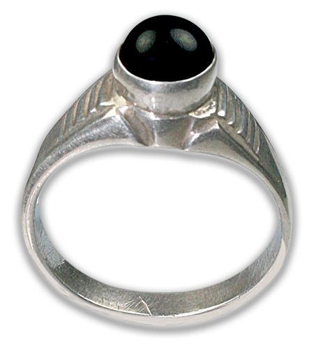 Design 8664: black onyx rings