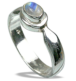 Design 8674: white moonstone rings