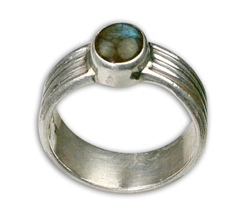 Design 8681: green,gray labradorite rings