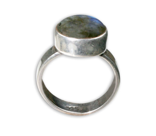 Design 8682: Green labradorite rings