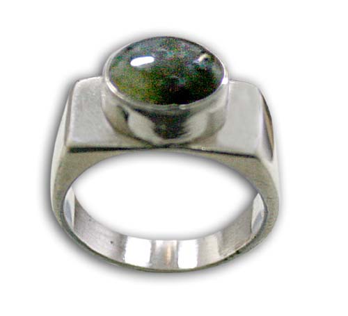 Design 8688: Green labradorite rings